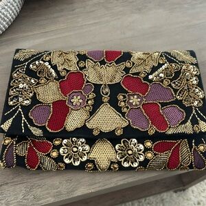 Lulus beaded clutch